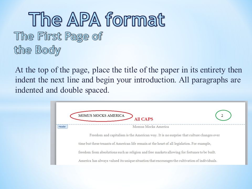 Should apa format be double spaced